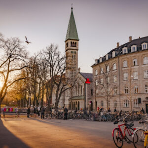 Kristkirken set fra Enghave Plads