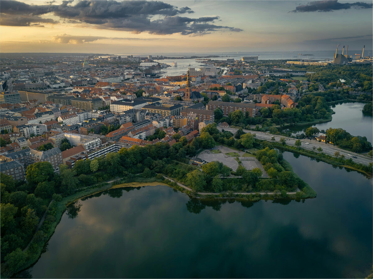 Luftfoto over Christianshavn, København