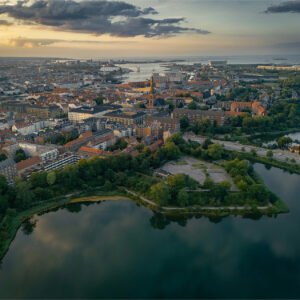 Luftfoto over Christianshavn, København